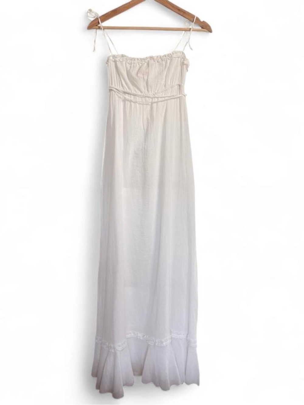 Cottagecore 100% Cotton Gauzy Lightweight Column Sundress XS Juicy Couture
